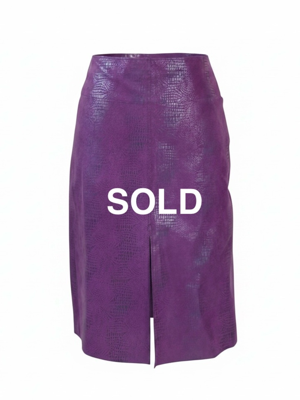 Bebe Vintage Leather Pencil Skirt